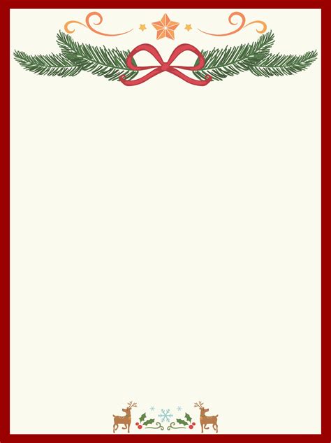 15 Best Free Printable Christmas Stationary Borders Pdf For Free At
