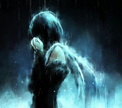 Rain Angel Crying In The Rain And anime girl triste qui pleure Fond d écran HD Pxfuel