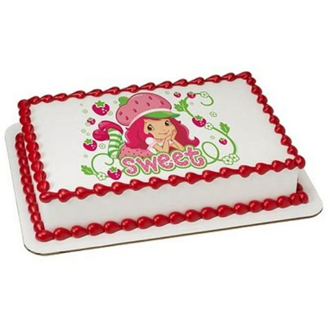Strawberry Shortcake Edible Icing Image For 14 Sheet Cake Easy To Use