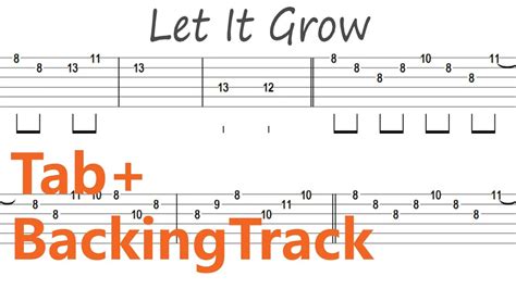 Eric Clapton Let It Grow Guitar Tabbackingtrack Youtube