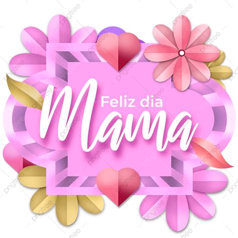 Feliz Dia Mama Saludo Pastel Etiqueta Ilustración Diseño Png Dibujos