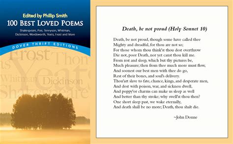 100 Best Loved Poems Dover Thrift Editions Philip Smith