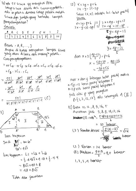 Pembahasan Soal Simak Ui Matematika Dasar Tahun Fawwaz Al Muzani