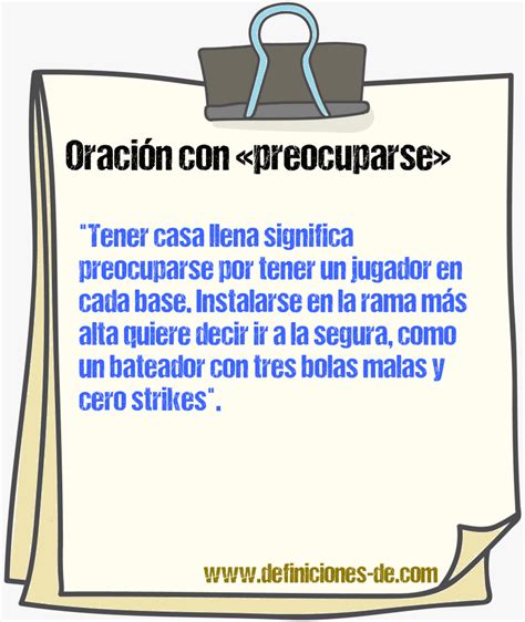 10 Oraciones Con Preocuparse