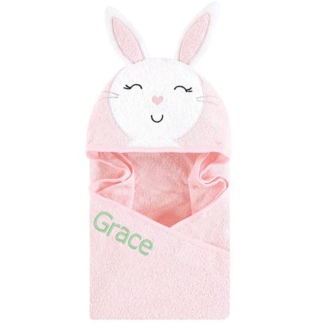 Hudson Baby Pink Bunny Hooded Baby Towel