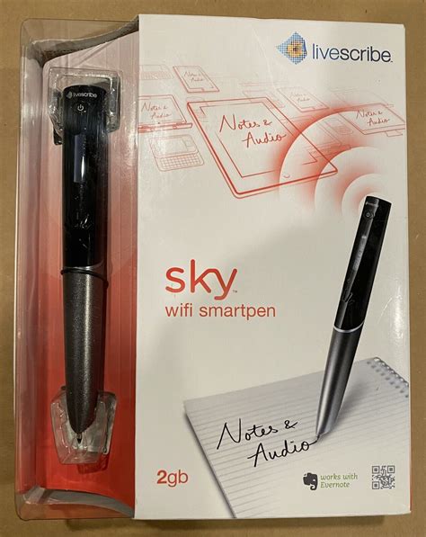 Livescribe Sky Wi Fi Smartpen Notes Audio 2gb Nos 816108010304 Ebay