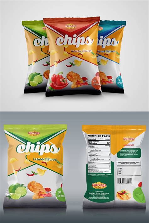 Chips Packet Design Chip Packaging Dessert Packaging Design Drinks