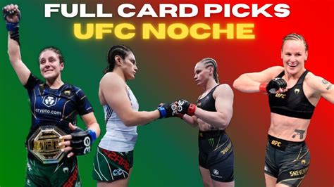 UFC Noche Alexa Grasso Vs Valentina Shevchenko Full Card