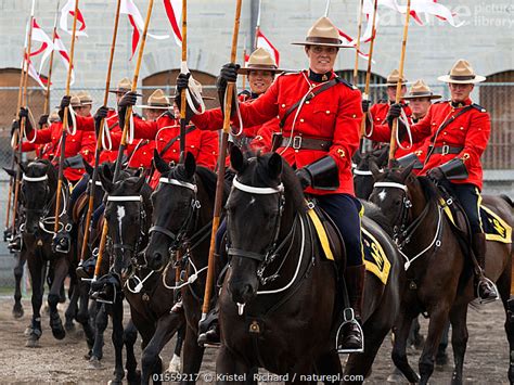 Stock Photo Of The Royal Canadian Mounted Police Force Parading During