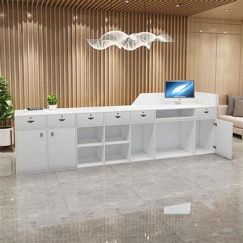 Imitation Marble Illuminated Reception Desk M Retail In