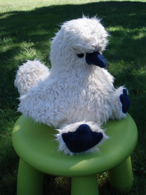 How long can chickens live? Fleece Menagerie: Custom Silkie Chicken (SOLD)