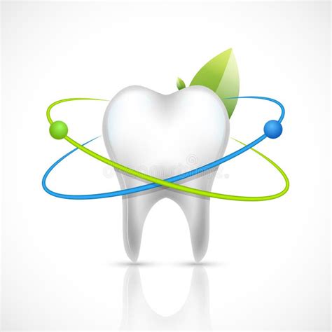 Protected Tooth Realistic 3d Vector Icon Stock Vector Illustration