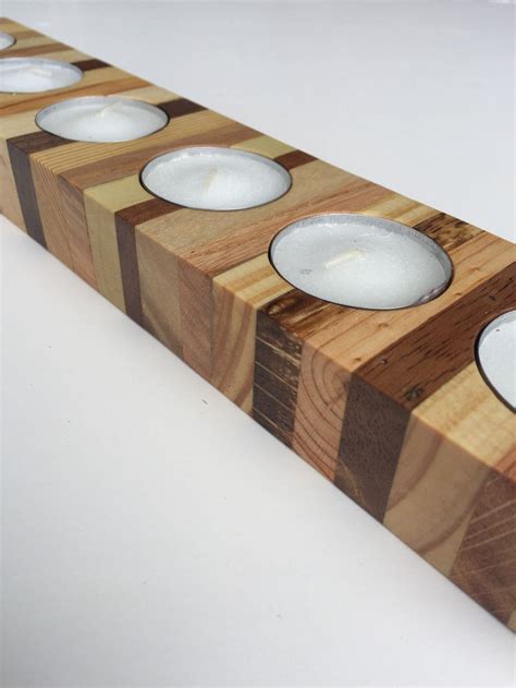 Wooden Candle Holders Wood Candles Candle Holder Set Tea Light