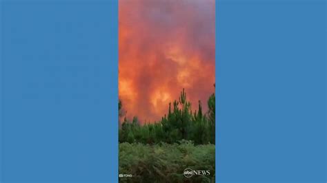 Dozens Of Wildfires Burn In Southwestern France Gma