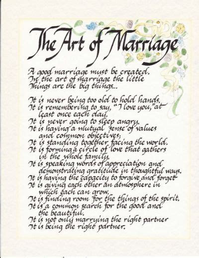Famous Wedding Poems And Quotes The Art Of Marriage Wedding Poems