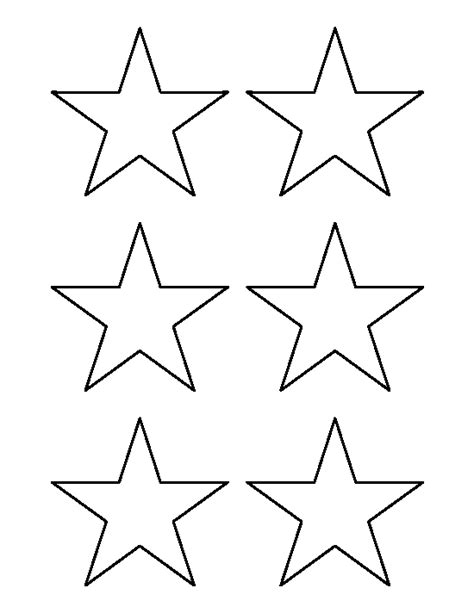 3 Inch Star Pattern Use The Printable Outline For Crafts Creating