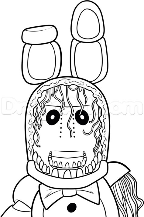 Withered Bonnie Coloring Page