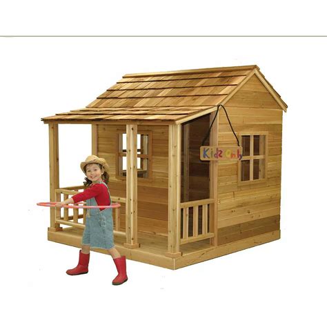 Outdoor Living Today Little Squirt 6 Ft X 6 Ft Cedar Playhouse The