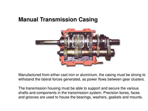 Ppt Manual Transmission Components And Operation Powerpoint