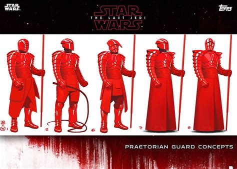 Last Jedi Black Concept Art W3 Praetorian Guard Concepts Topps Star