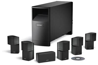 You can direct the sound better (allows horizontal and vertical adjustment of speakers). Bose® Acoustimass 16 Surround Sound Powered Speakers ...
