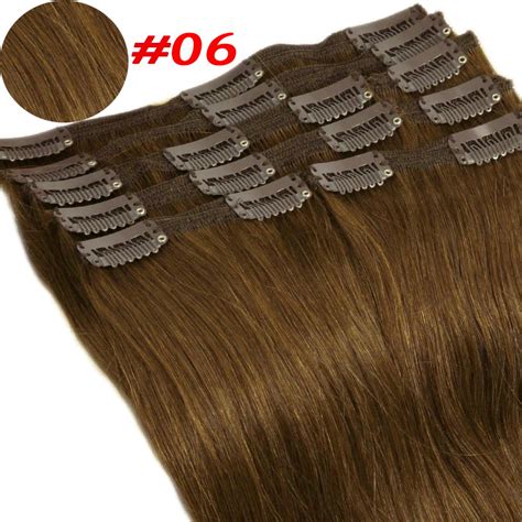 LELINTA Clip In Remy Human Hair Extensions Double Weft Grade A Quality Full Head Thick