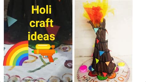 Diy Holi Decoration Ideas Holi Craft Ideas Holika Dahan Special