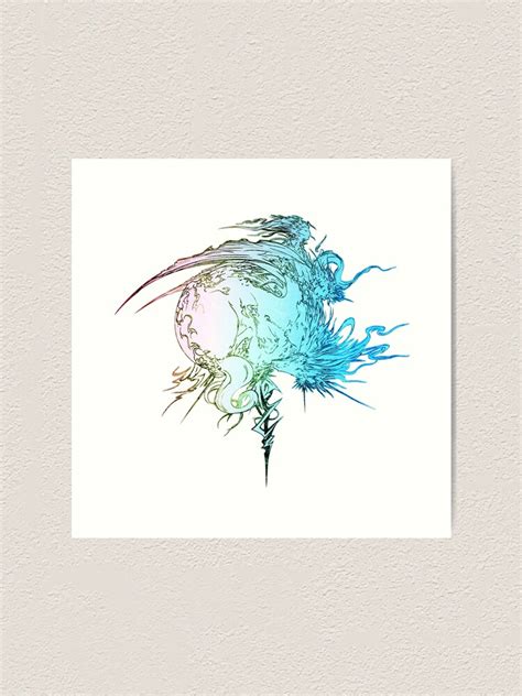 Final Fantasy Final Fantasy Xiii Rainbow Logo Art Print By