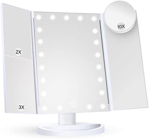 Makeup Mirror Vanity Mirror With Lights 2x 3x 10x Magnification Lighted Makeup Mirror Touch