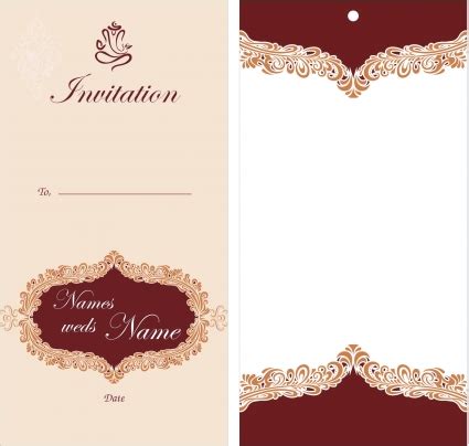 Find & download free graphic resources for wedding invitation. Blank Mehndi Invitation Card : Elegant Henna Wedding ...