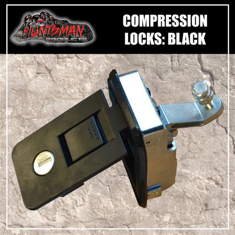 X2 Small Black Compression Locks Push Latch Tool Box