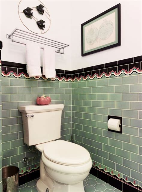 Getting The Vintage Look Now Brand New Colorful Bathrooms That
