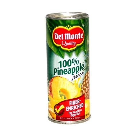 Del Monte Pineapple Juice Fiber Enriched 240ml 3s Bohol Online Store