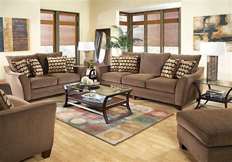 Shop For A Palmdale Brown 7 Pc Livingroom At Rooms To Go