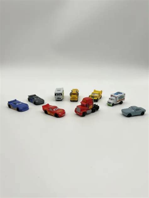 Lot Of Disney Pixar Cars Pvc Rubber Mini Figure Cake Toppers Micros Rare Picclick
