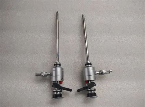 Insufflators Stainless Steel Laparoscopic Trocar Cannula 5mm 10mm For