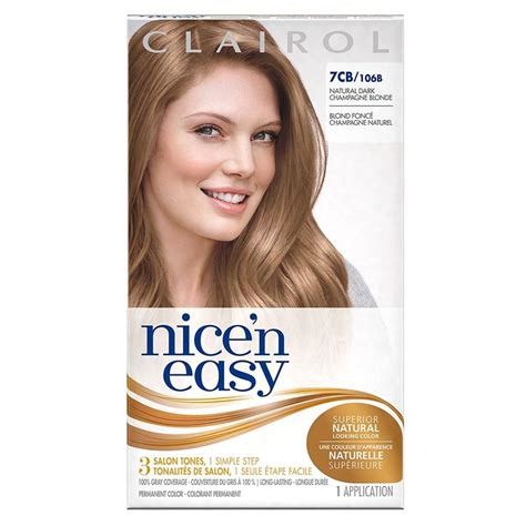 Clairol Nice N Easy Hair Color 106b Natural Dark Champagne Blonde 1 Kit Pack Of 12
