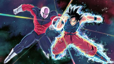 Goku Ultra Instinct Vs Jiren By Daolinart Dragon Ball Image Dragon