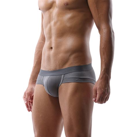 4 Pack Bulge Ball Support Pouch Modal Mens Briefs Omffiby