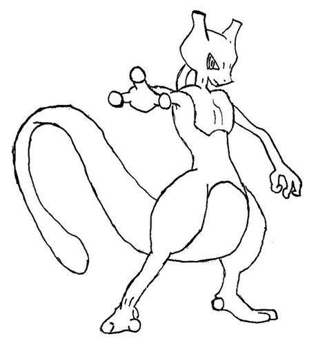Mewtwo Coloring Pages Coloring Home