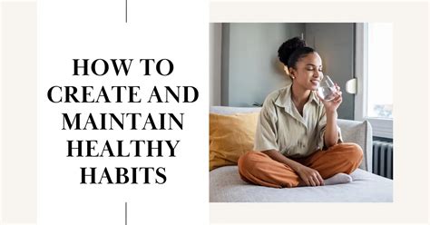 How To Create And Maintain Healthy Habits Million Styler