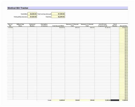 Patient Tracking Excel Template