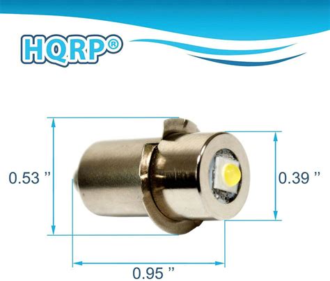 Hqrp High Brightness Upgrade Led Light Bulb For Dewalt Dw908 Dw9023