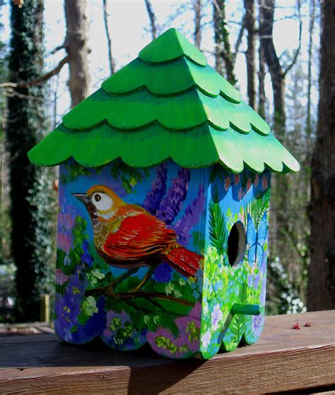 Decorative Birdhouse Etsy Decorative Bird Houses Bird Houses