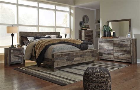 King size bedroom sets : Derekson Multi-Gray King Panel Bedroom Set | Lexington ...