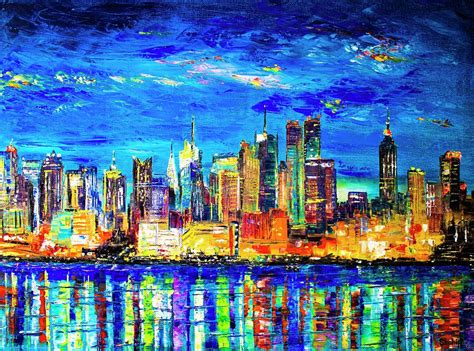New York City Painting By Natalia Shchipakina Pixels