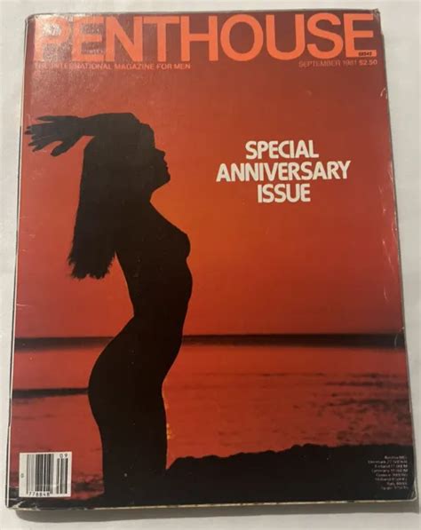 PENTHOUSE MAGAZINE BACK Issue September 1981 Pet Cynthia Peterson