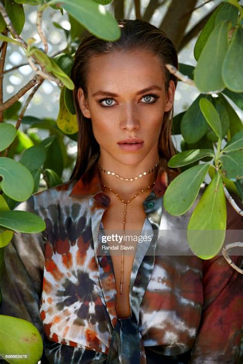 Model Hannah Ferguson Is Photographed For Ocean Drive Magazine On May