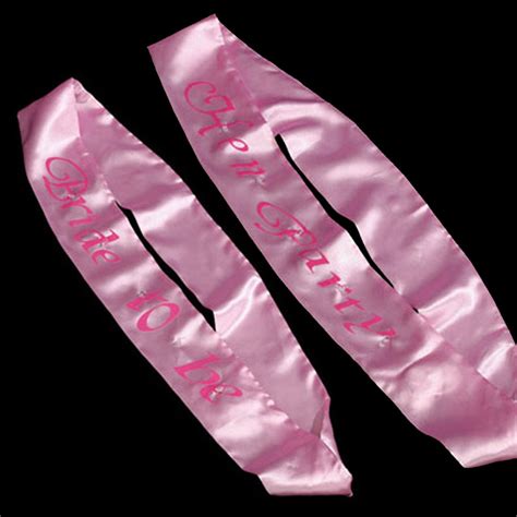 flashing pink hen night sashes matching bride to be and hen party sash ebay