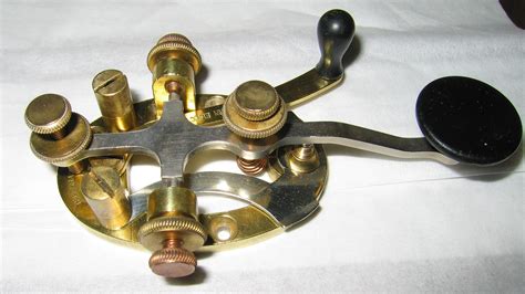 30s Brass Telegraph Key That I Restored Morse Code Ts Morse Code Morse Code Bracelet